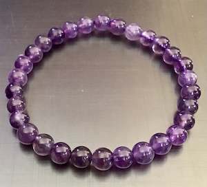 Amethyst bracelet 6mm