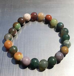 Bracelet mixed agate 8mm