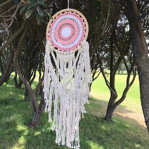 Dream Catcher Featured: Wall hanging crochet /macrame 33cm (4 variants )