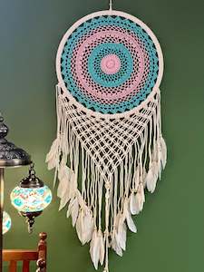 Colourful wall hanging, 42cm