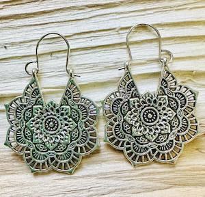 Earrings mandala two options