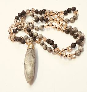 Crystal necklace, different options