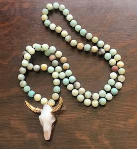 Necklaces: Necklace Amazonite 8mm