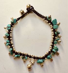 Anklets: Anklet beach dreams turquoise