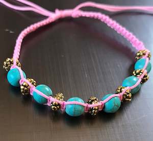 Friendship bracelet with beads (9 variants )