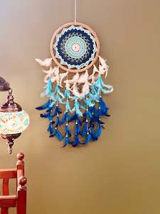 Blue wall hanging, 20cm