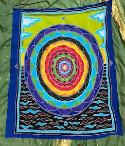 Buntings And Flags: Wall hanging mandala no5a 120cm x 90cm