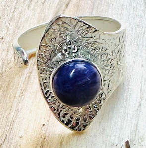 Rings: Ring, Charoite 925 Stirling Silver
