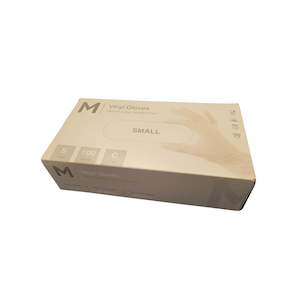 gloves: Vinyl Clear Gloves 100 pack - Select Your Size