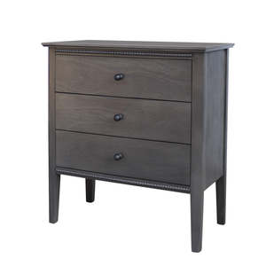 Beaded 3-Drawer Bedside Table
