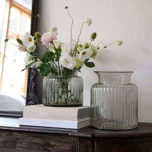 Vases: Ribbed Vase Wide