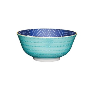 Kitchen Tableware: Leafy Indigo Bowl