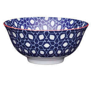 Kitchen Tableware: Blue Floral Bowl
