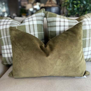 Cushions: Lovely Moss Lumbar Cushion