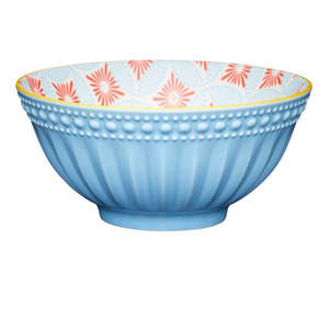 Kitchen Tableware: Pale Blue Detailed Bowl