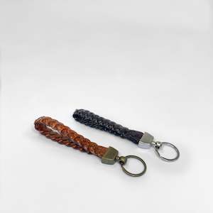 Bags: Leather Plaited Key Ring