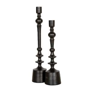 Black Hudson Candle Stick - 42cm