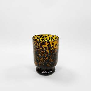 Candle Holders Hurricanes: Tortoiseshell Hurricane Medium