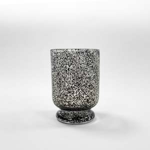 Candle Holders Hurricanes: Black Leopard Hurricane Medium