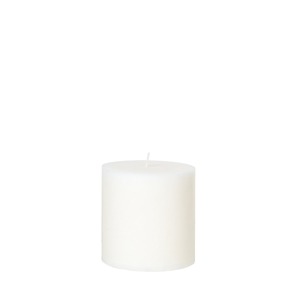 Candles: White Cylinder Candle 10cm