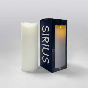 Candles: Sirius White H30cm LED Wax Candle