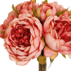 Foliage: Vintage Peony Bouquet Pink