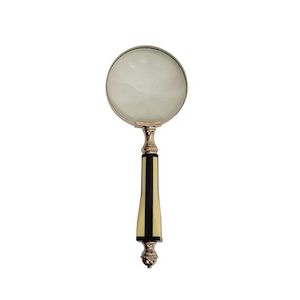 Ornamental: Black & White Magnifying Glass