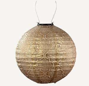 Lumiz: Outdoor LED Solar Lantern Round 30cm