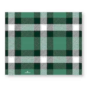 Classic Plaid Green Paper Placemat Pad