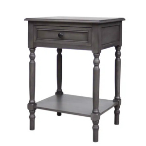 Furniture: Accent Bedside - Charcoal