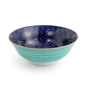 Ramen Bowl Indigo Chevron