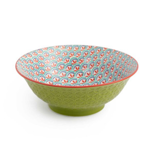 Ramen Bowl Geometric Green