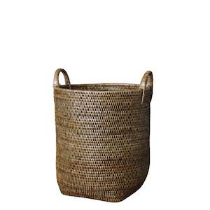 Storage: High Rattan Basket with Handles