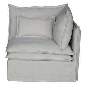 Sofas Armchairs: Williams Sectional Sofa - Right Corner - Salt & Pepper