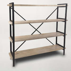 Bookshelves: High Loft Shelving Unit - Whitewash