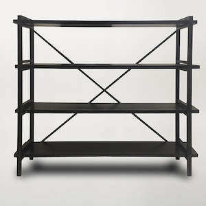 High Loft Shelving Unit - Black Wash