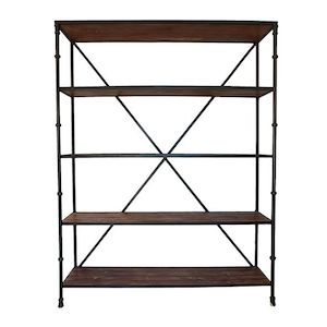 Heston Wood & Metal Bookshelf