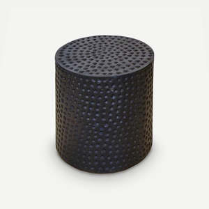 Furniture: Maya Dot Stool - Blackwash