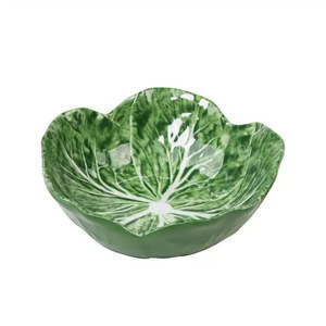 Kitchen Tableware: Cabbage Melamine Bowl 18cm - Green