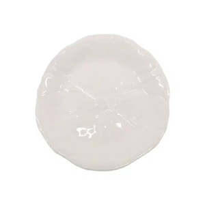 Kitchen Tableware: Cabbage Melamine Side Plate - White