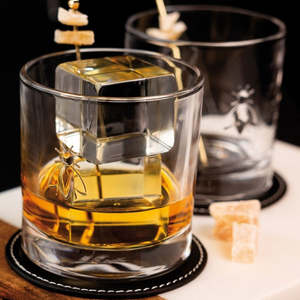 Glassware: Bee Whisky Glasses (Set 4)