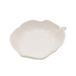 Cabbage Melamine Small Leaf Dish - White