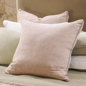 Pillowcases Eurocases: Luchesi Pink Clay Eurocase Pair