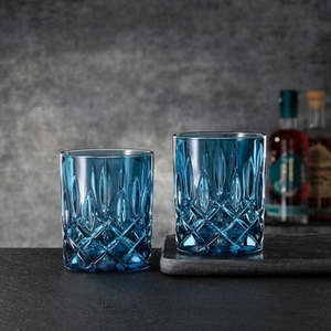 Noblesse Whisky Tumblers (set of two) - Vintage Blue