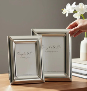 Silver Triband Corner Frame 5x7"