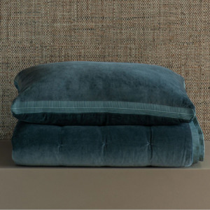 Riga Prussian Blue Cushion