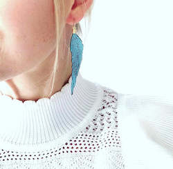 Leather Feathers- You choose the colour