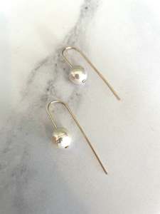 Pearls: Handcrafted Fixed Ear wire Pearl Earrings
