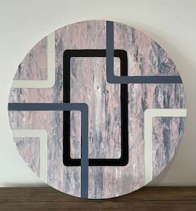 Art Works On Canvas: Structured Abstract from the directions collection- overcoming the Darkness