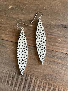 Marquise  Printed Earrings
